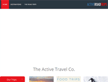 Tablet Screenshot of activeroadtrips.com